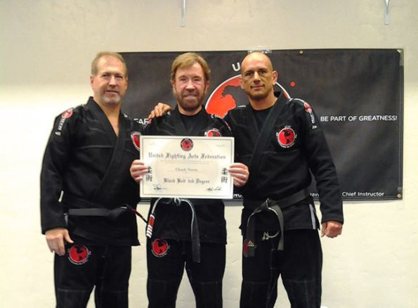 a black belt in BJJ - one of Chuck Norris' martial arts achievements.