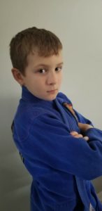 Nine-year old Jake who set up the 'Jiu Jitsu Kid' YouTube Channel
